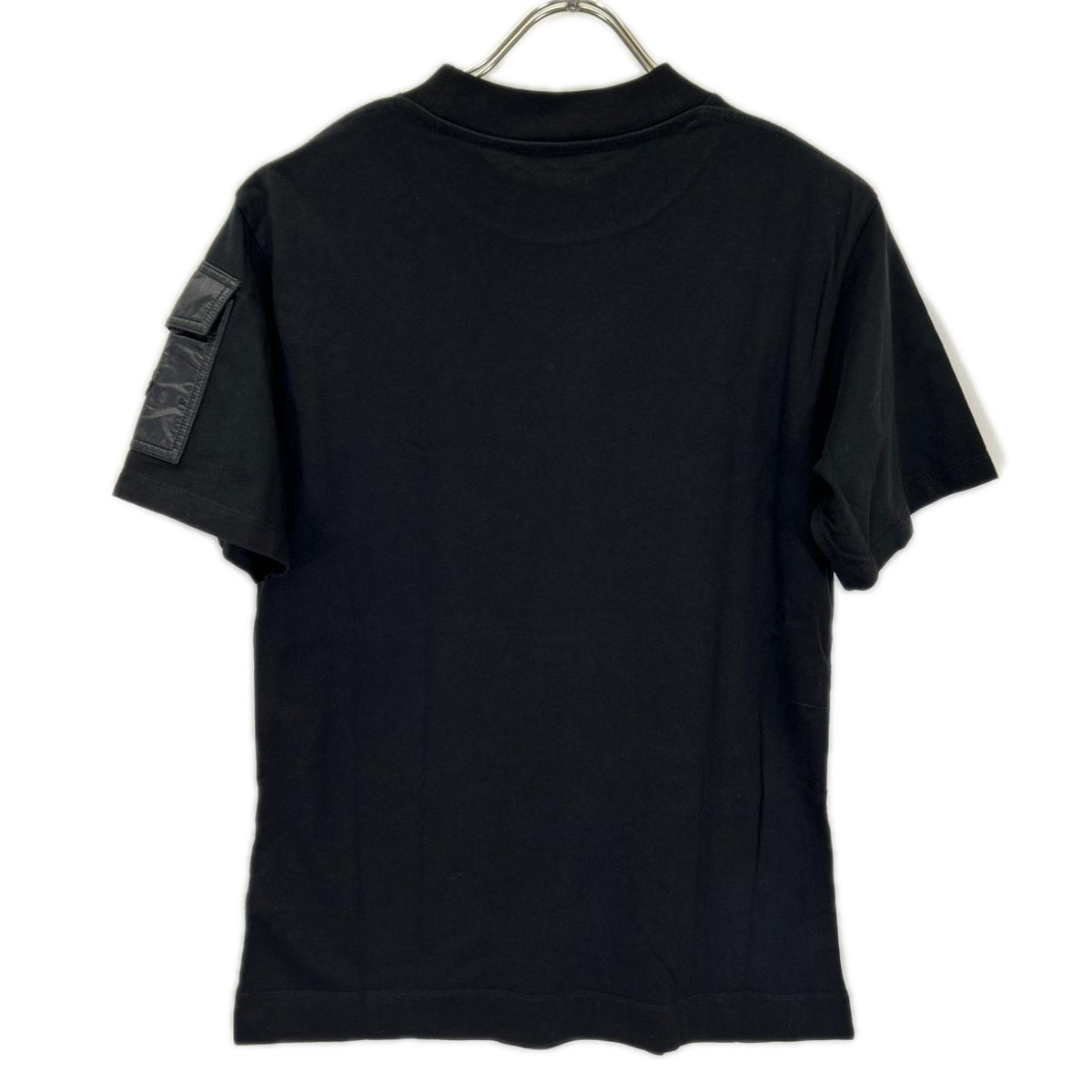 MONCLER モンクレール 21年 ブラック SS T-SHIRT ナイロンポケット ロゴ Tシャツ トップス