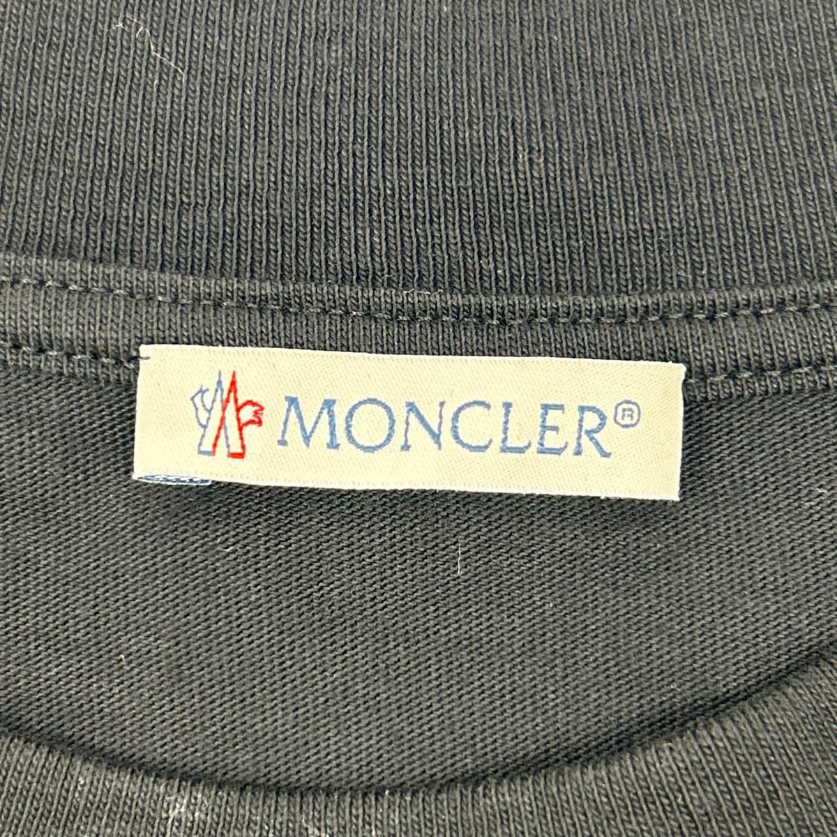 MONCLER モンクレール 21年 ブラック SS T-SHIRT ナイロンポケット ロゴ Tシャツ トップス