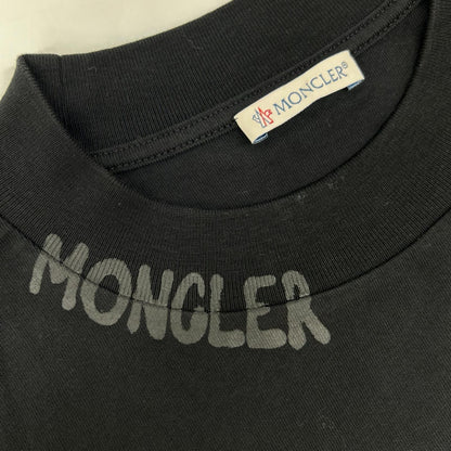 MONCLER モンクレール 21年 ブラック SS T-SHIRT ナイロンポケット ロゴ Tシャツ トップス