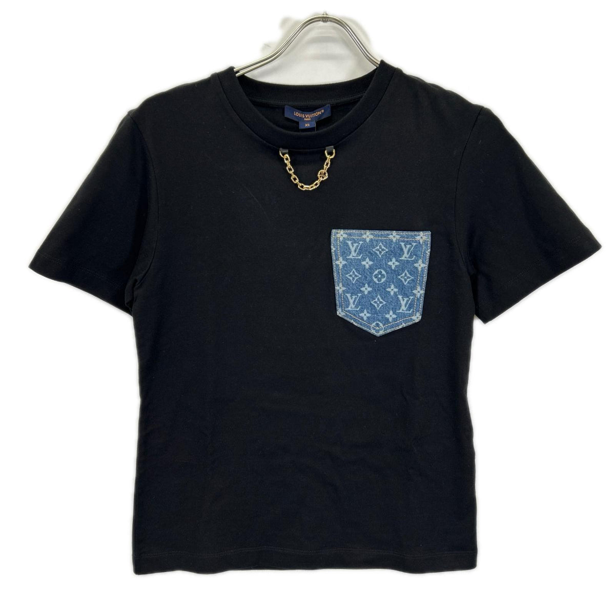 LOUIS VUITTON ルイヴィトン 1AHURS RW252WW API FTTI02 ブラック モノグラム ポケットTシャツ トップス