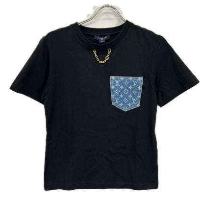 LOUIS VUITTON ルイヴィトン 1AHURS RW252WW API FTTI02 ブラック モノグラム ポケットTシャツ トップス