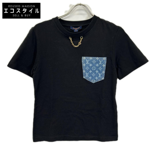 LOUIS VUITTON ルイヴィトン 1AHURS RW252WW API FTTI02 ブラック モノグラム ポケットTシャツ トップス