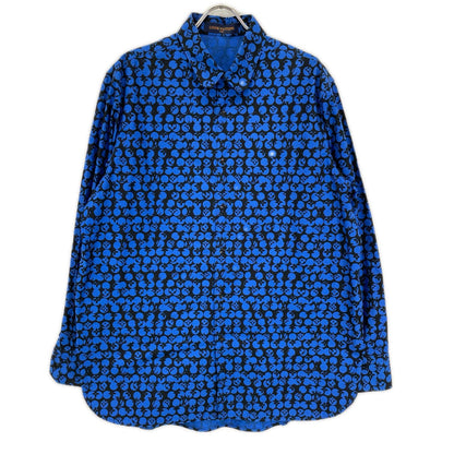 LOUIS VUITTON ルイヴィトン RM192M ORS HHS20W ブルー パーフォレーテッド モノグラムパターン DNA シャツ トップス