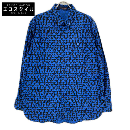 LOUIS VUITTON ルイヴィトン RM192M ORS HHS20W ブルー パーフォレーテッド モノグラムパターン DNA シャツ トップス