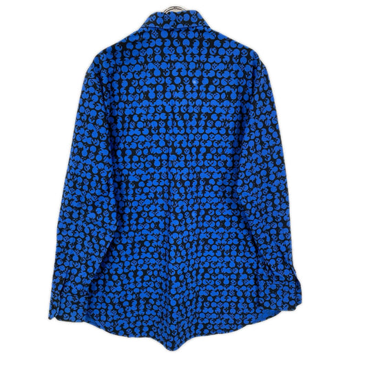 LOUIS VUITTON ルイヴィトン RM192M ORS HHS20W ブルー パーフォレーテッド モノグラムパターン DNA シャツ トップス