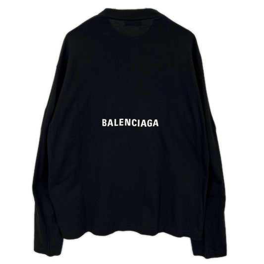 BALENCIAGA バレンシアガ 662496 21年 ユニフィット ×NASA ブラック 長袖Tシャツ トップス
