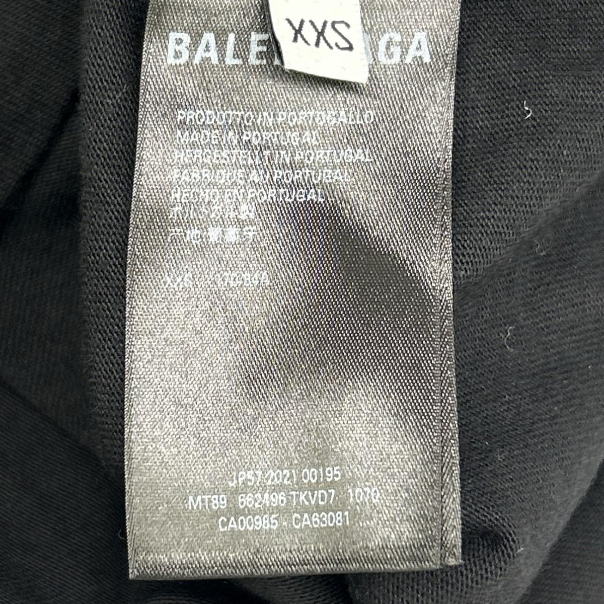 BALENCIAGA バレンシアガ 662496 21年 ユニフィット ×NASA ブラック 長袖Tシャツ トップス