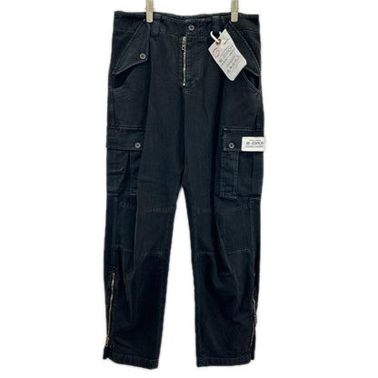 DOLCE&GABBANA ドルチェアンドガッバーナ GVL7HT G8I1 Re-Edition ブラック 裾ダブルジップ カーゴパンツ ボトムス