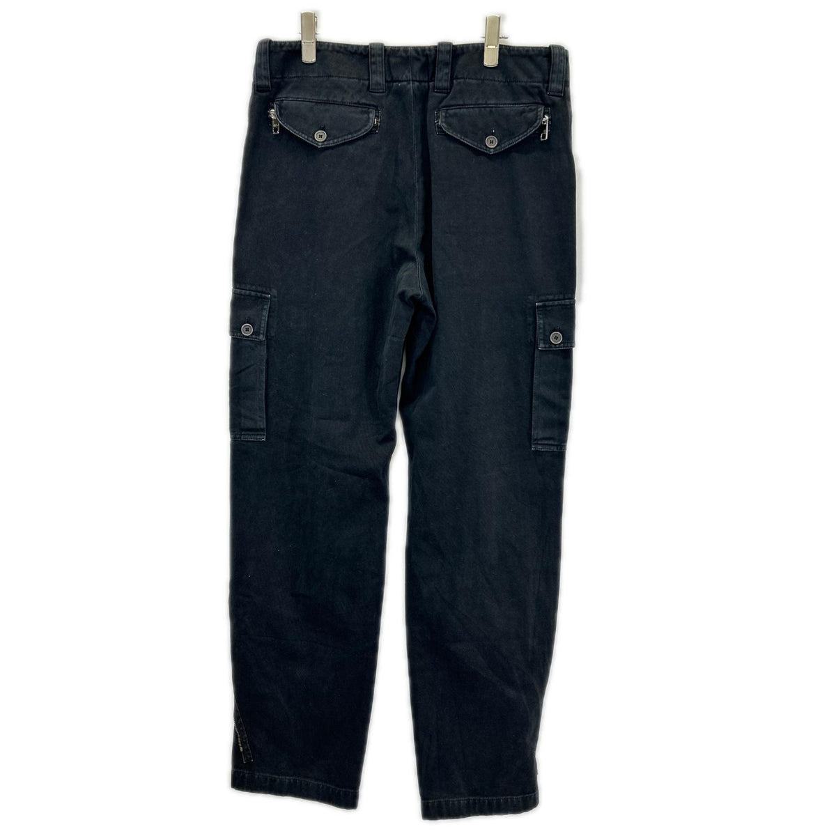 DOLCE&GABBANA ドルチェアンドガッバーナ GVL7HT G8I1 Re-Edition ブラック 裾ダブルジップ カーゴパンツ ボトムス