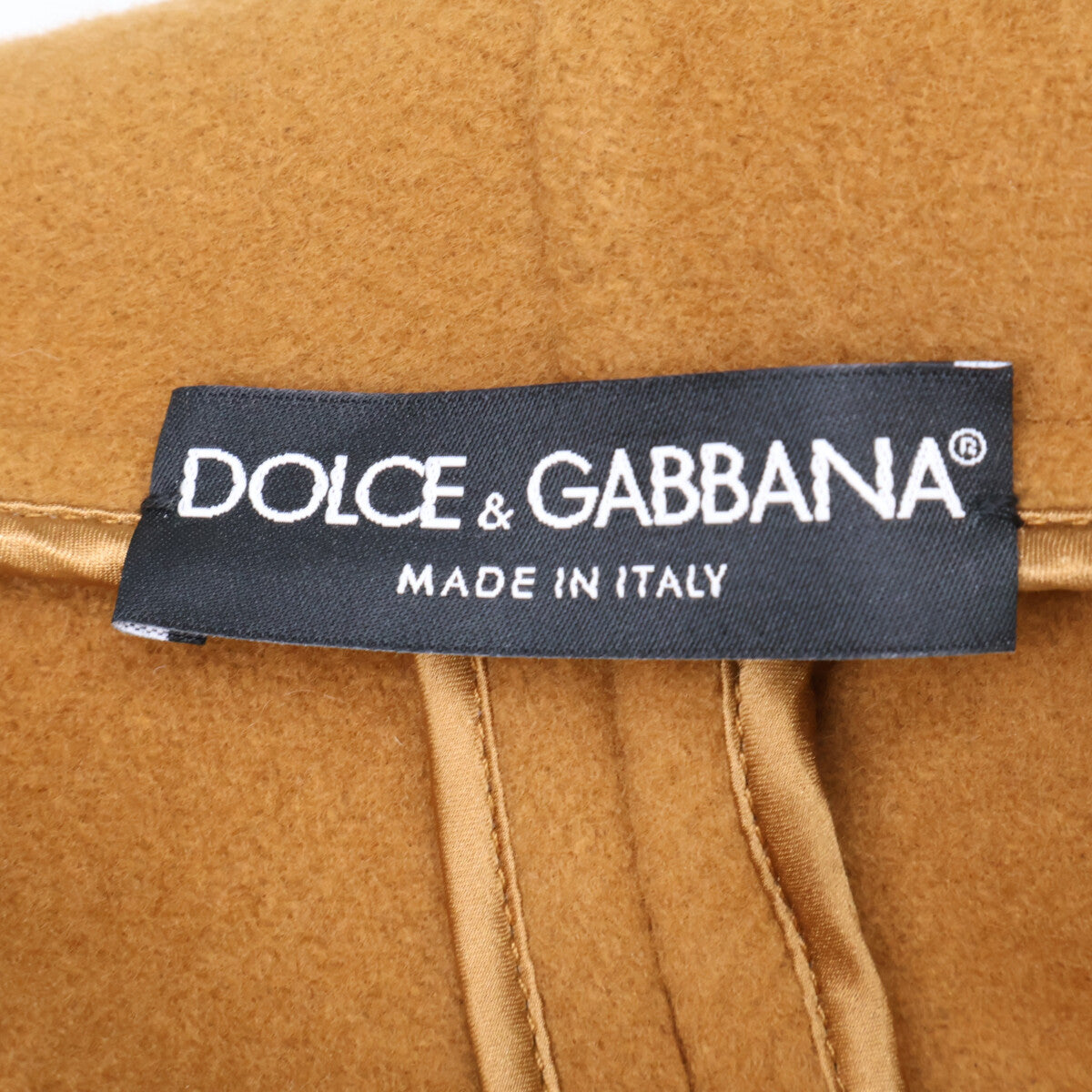 DOLCE&GABBANA ドルチェアンドガッバーナ 【新品/国内正規】F0C8AT/FU26I ベルト付 ウールｘカシミヤ ショールカラー ロング コート