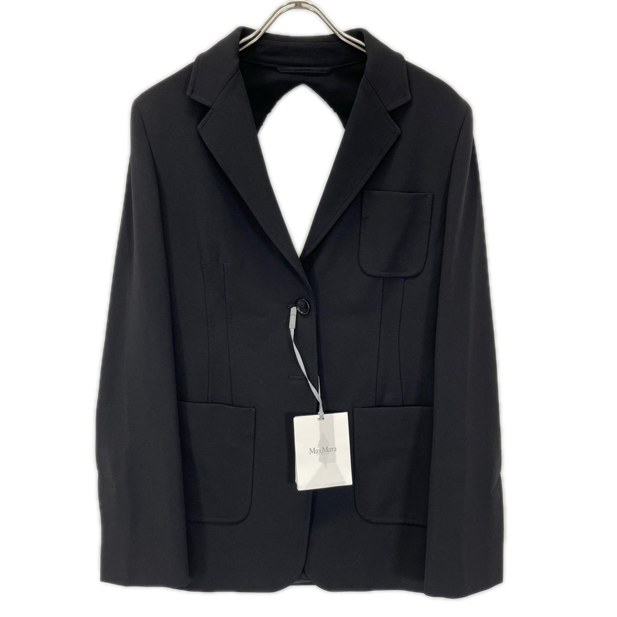 Max Mara マックスマーラ 25-26AW 25119110236 ブラック バック穴デザイン スーツジャケット ジャケット