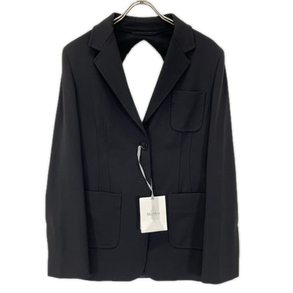 Max Mara マックスマーラ 25-26AW 25119110236 ブラック バック穴デザイン スーツジャケット ジャケット