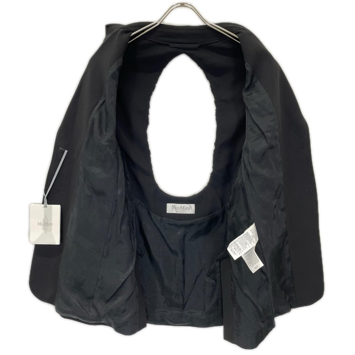 Max Mara マックスマーラ 25-26AW 25119110236 ブラック バック穴デザイン スーツジャケット ジャケット