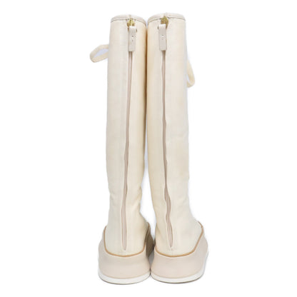 Max Mara マックスマーラ 2414791031600 キャンバス レースアップ ロングブーツ シューズ