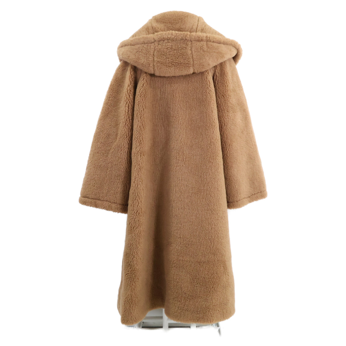 Max Mara マックスマーラ 【美品/国内正規】23101644366 APOGEO キャメルｘシルク テディベア フーディ コート