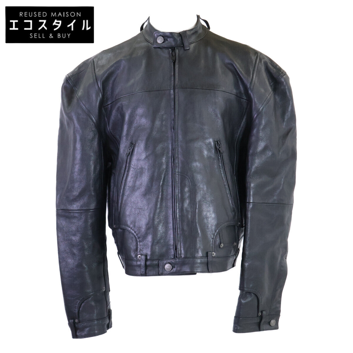 BALENCIAGA バレンシアガ 【美品/国内正規/23年製】768749 グレイニーソフトバッファローレザージャケット ジャケット