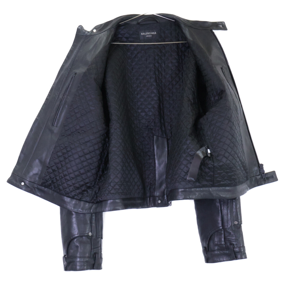 BALENCIAGA バレンシアガ 【美品/国内正規/23年製】768749 グレイニーソフトバッファローレザージャケット ジャケット
