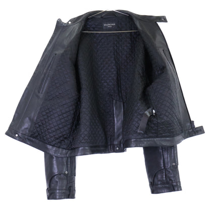 BALENCIAGA バレンシアガ 【美品/国内正規/23年製】768749 グレイニーソフトバッファローレザージャケット ジャケット