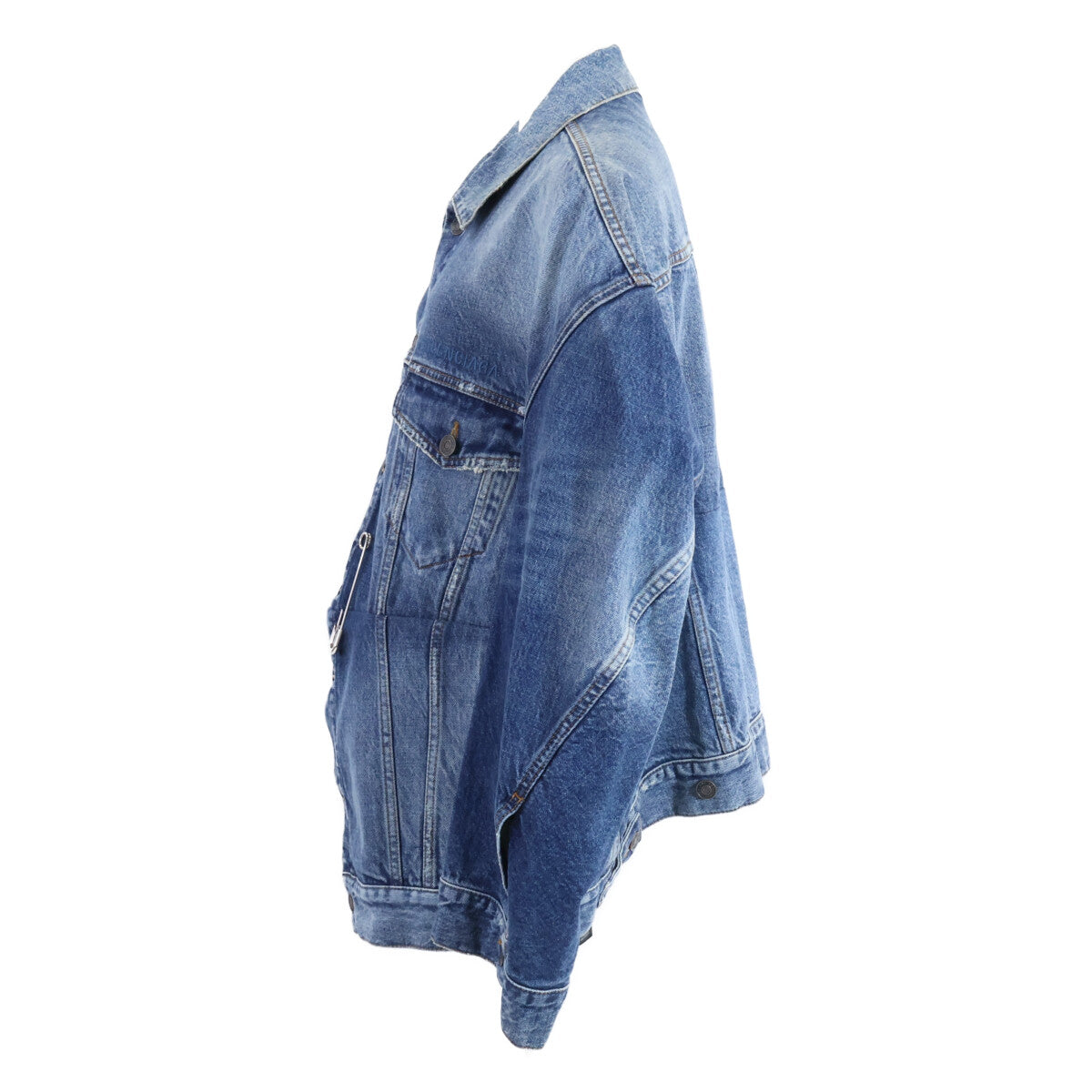 BALENCIAGA バレンシアガ 【美品/国内正規】708451 Twisted Jacket ユニフィット ツイステッド デニムジャケット ジャケット