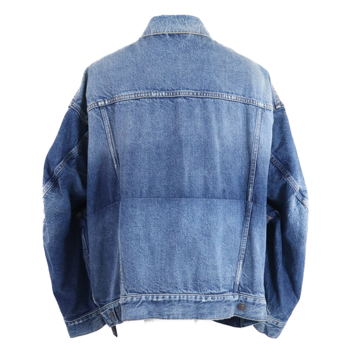 BALENCIAGA バレンシアガ 【美品/国内正規】708451 Twisted Jacket ユニフィット ツイステッド デニムジャケット ジャケット
