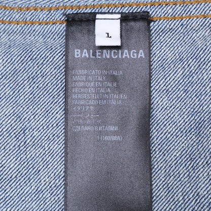 BALENCIAGA バレンシアガ 【美品/国内正規】708451 Twisted Jacket ユニフィット ツイステッド デニムジャケット ジャケット