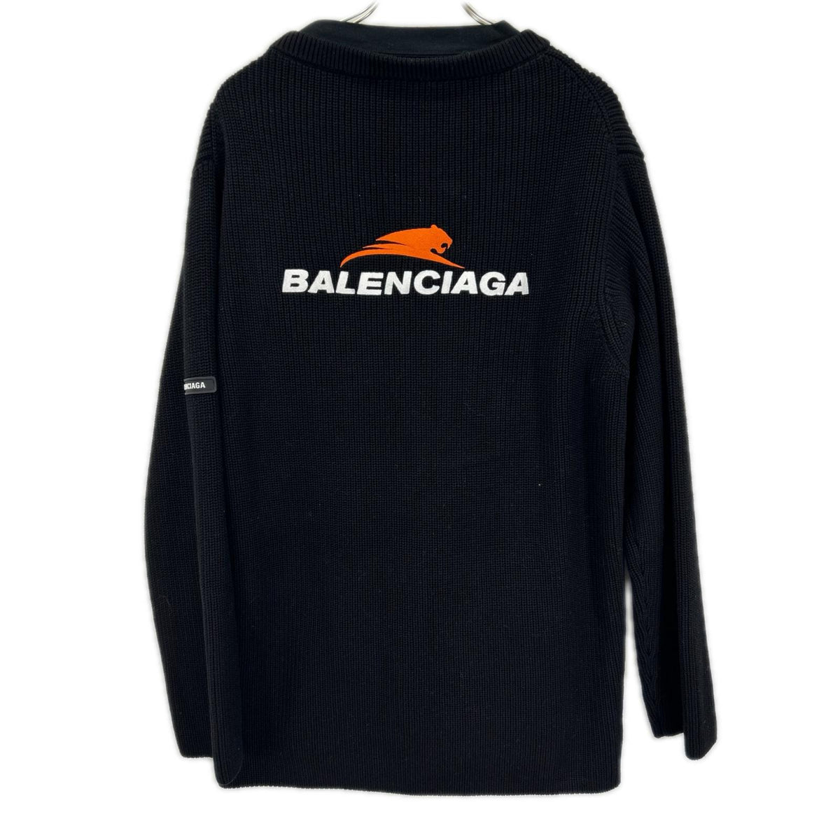 BALENCIAGA バレンシアガ 678555 21年 ブラック レイヤードニット トップス