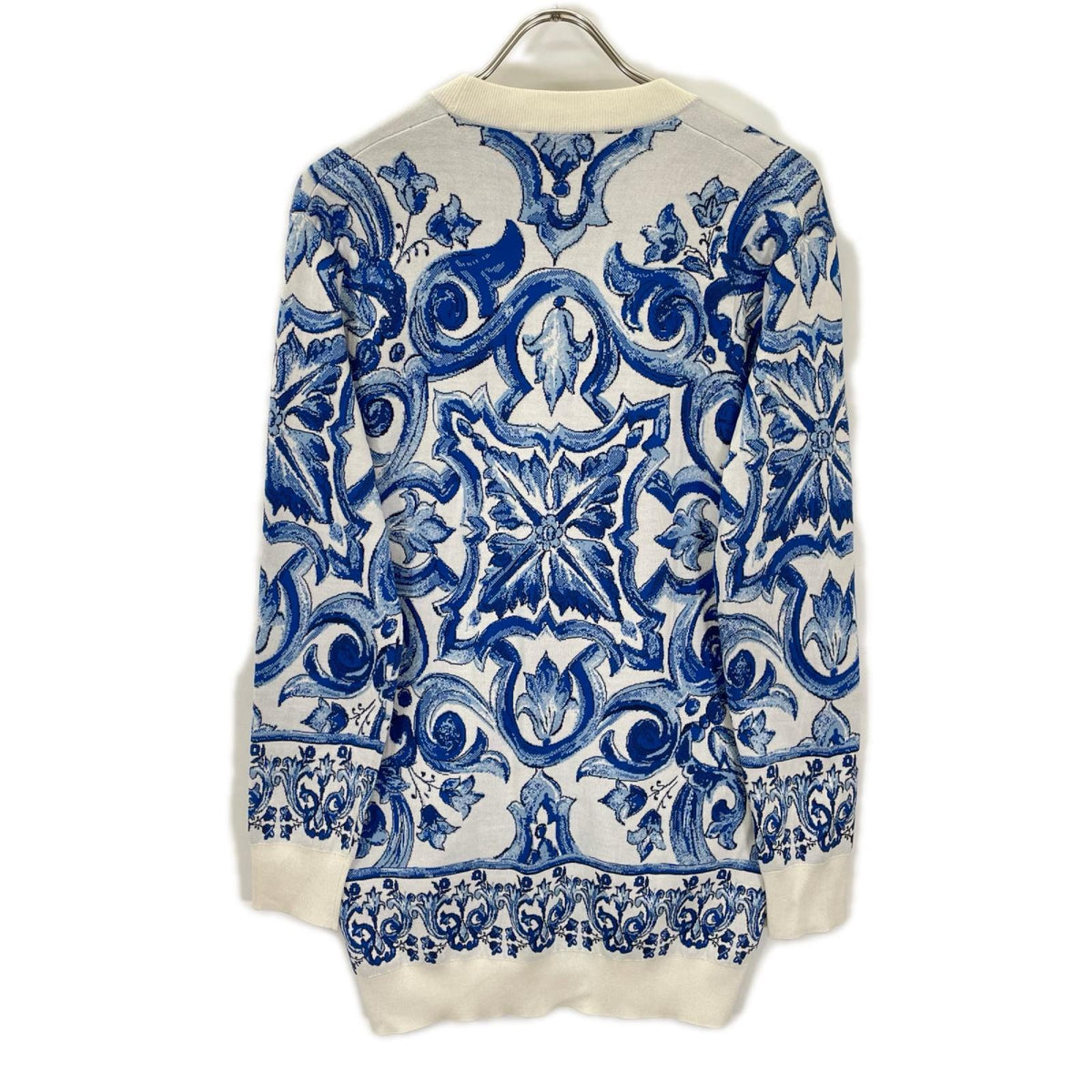 DOLCE&GABBANA ドルチェアンドガッバーナ 26SS FXH20T/JASV0 マヨリカモチーフ シルクカーディガン トップス