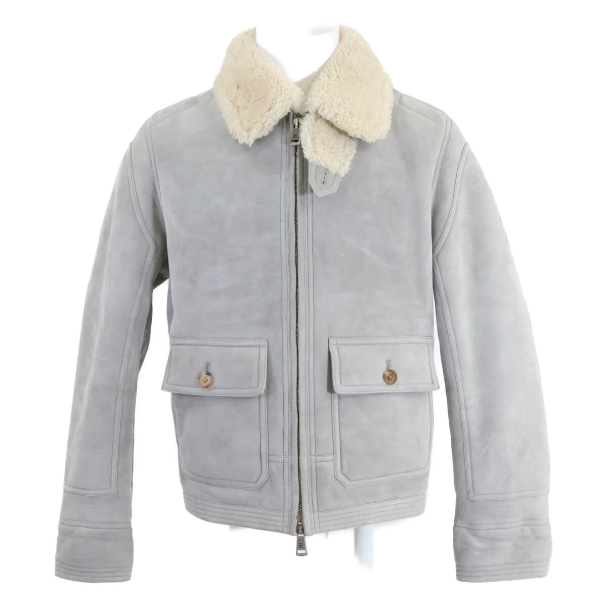 RalphLauren PURPLE LABEL ラルフローレン パープルレーベル 【美品/国内正規】羊革 ジップアップ ムートンジャケット ジャケット
