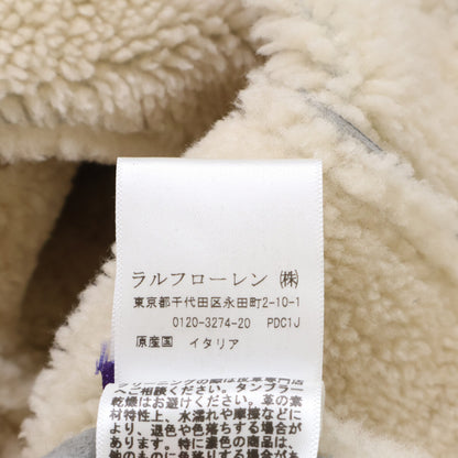 RalphLauren PURPLE LABEL ラルフローレン パープルレーベル 【美品/国内正規】羊革 ジップアップ ムートンジャケット ジャケット