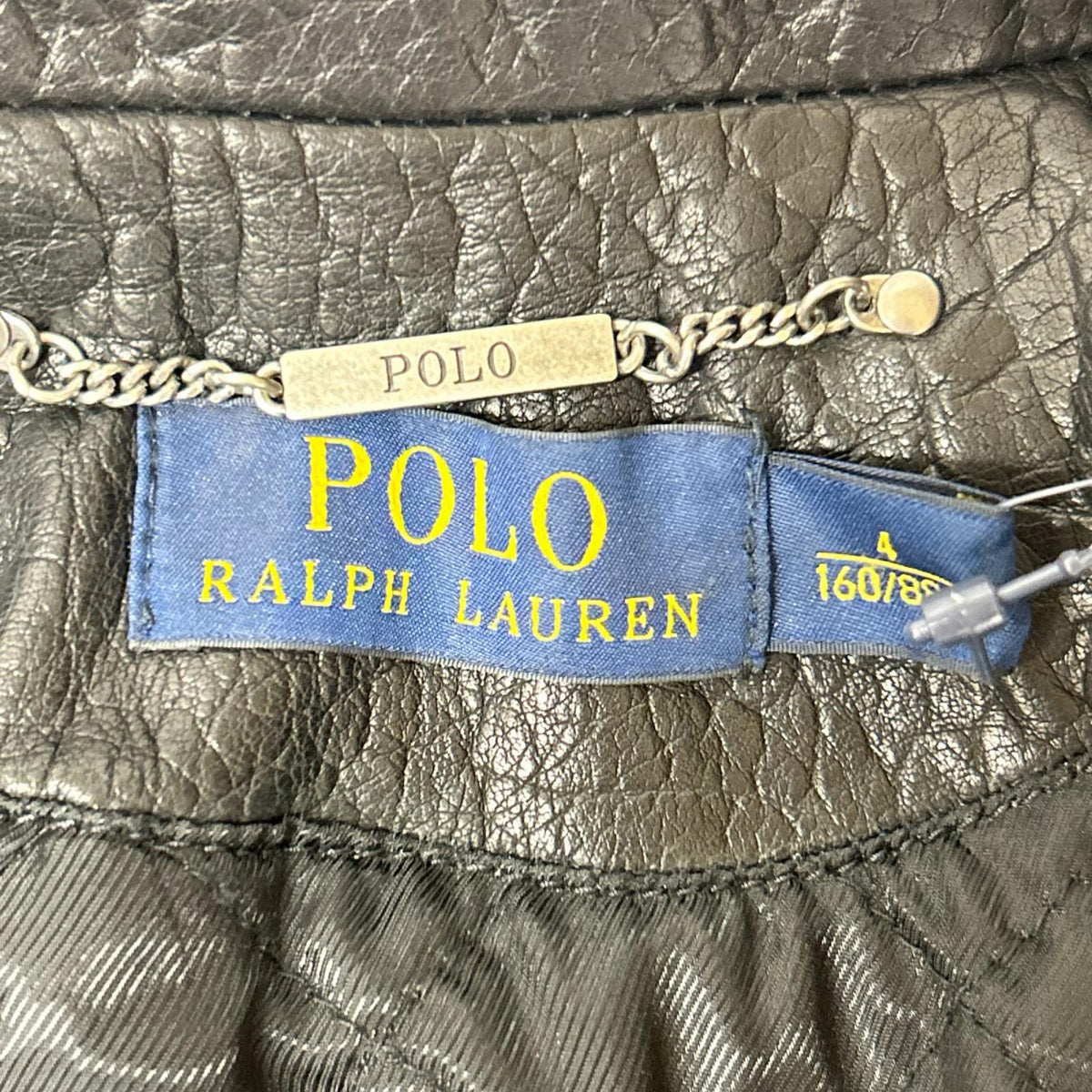 POLObyRalphLauren ポロラルフローレン ブラック バッファローレザー ダブルライダースジャケット ジャケット