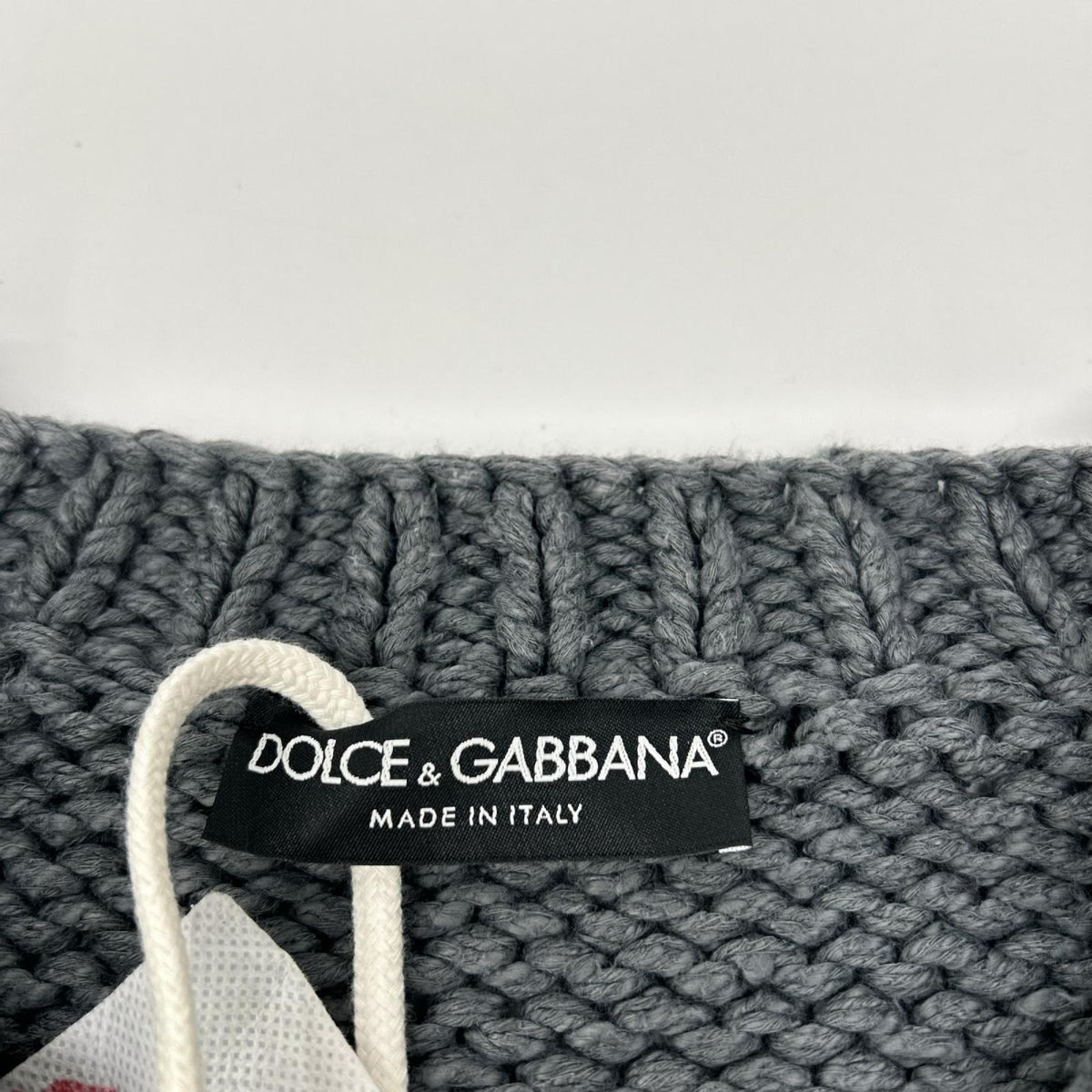DOLCE&GABBANA ドルチェアンドガッバーナ GXO82T/JEMV1 RE-EDITION グレー ダメージ加工セーター トップス