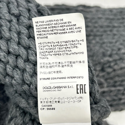 DOLCE&GABBANA ドルチェアンドガッバーナ GXO82T/JEMV1 RE-EDITION グレー ダメージ加工セーター トップス
