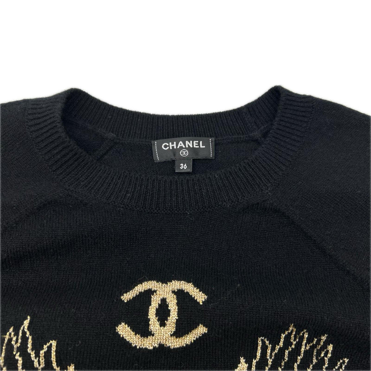 CHANEL シャネル P61660K47202 ブラック ニットセーター スカート