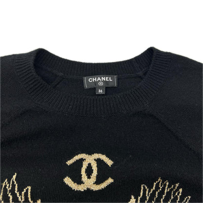CHANEL シャネル P61660K47202 ブラック ニットセーター スカート