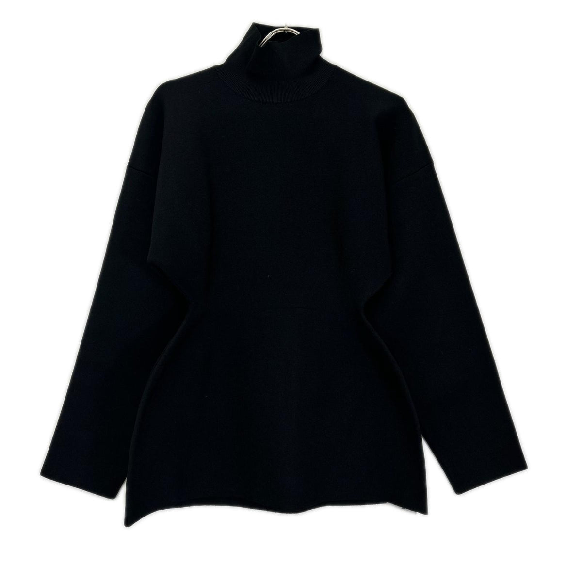 BALENCIAGA バレンシアガ 725284 22年 ブラック アワーグラス タートルネック スウェット トップス