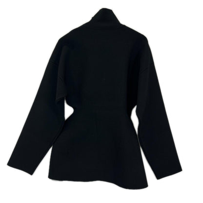 BALENCIAGA バレンシアガ 725284 22年 ブラック アワーグラス タートルネック スウェット トップス