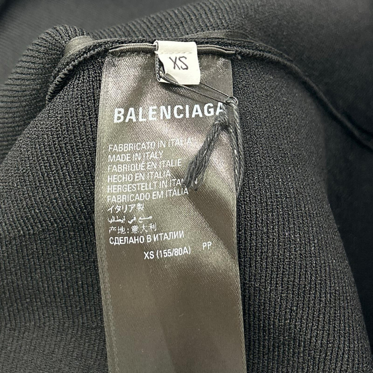BALENCIAGA バレンシアガ 725284 22年 ブラック アワーグラス タートルネック スウェット トップス