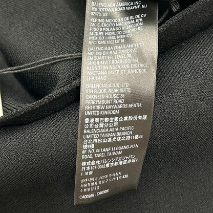 BALENCIAGA バレンシアガ 725284 22年 ブラック アワーグラス タートルネック スウェット トップス