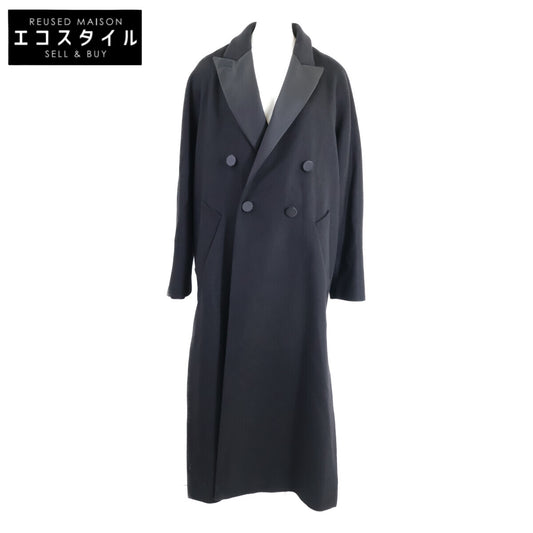 Max Mara マックスマーラ 【美品/国内正規】10160117600 ブラックタグ カシミヤ ピークドラペル チェスター コート