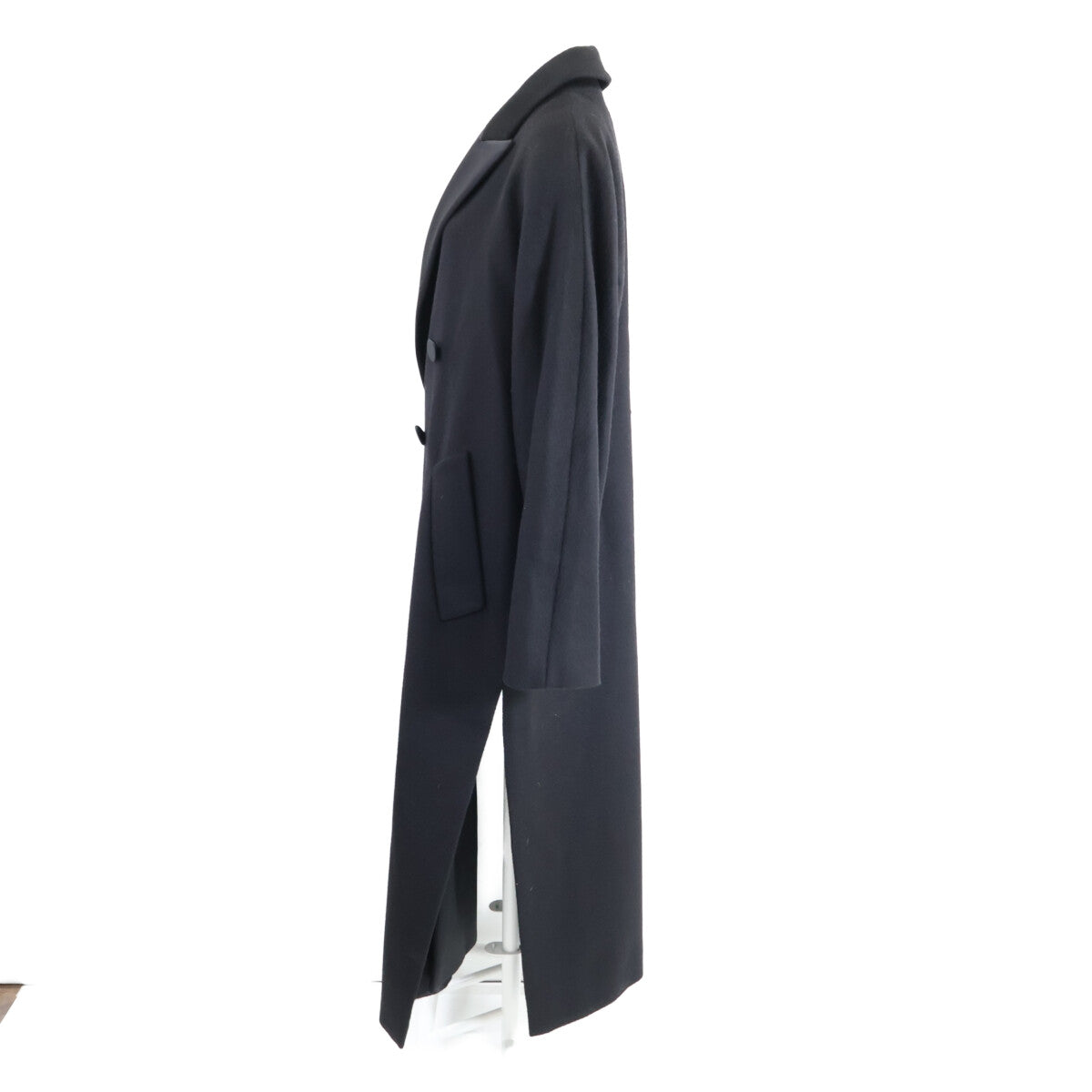 Max Mara マックスマーラ 【美品/国内正規】10160117600 ブラックタグ カシミヤ ピークドラペル チェスター コート