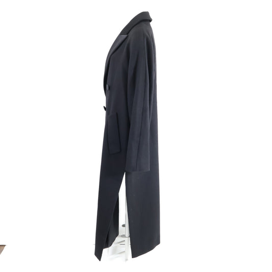 Max Mara マックスマーラ 【美品/国内正規】10160117600 ブラックタグ カシミヤ ピークドラペル チェスター コート