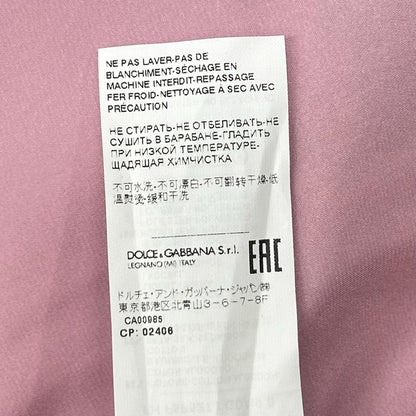 DOLCE&GABBANA ドルチェアンドガッバーナ F5P52T/GDAI9 フェイクパールボタン 袖スパンコール シャツ トップス
