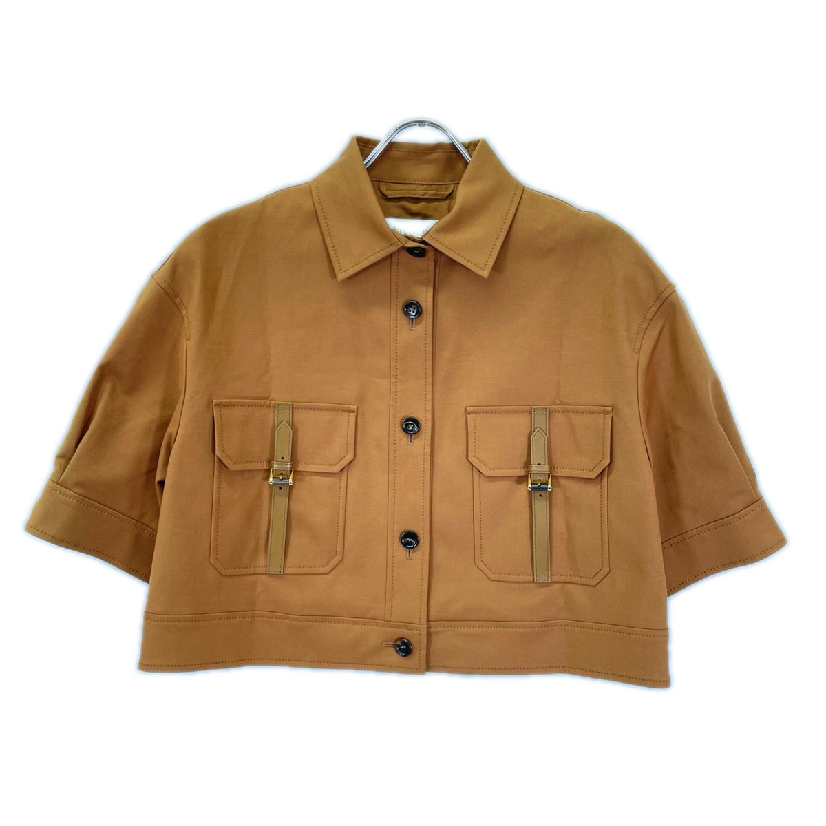 Max Mara マックスマーラ 24110411026 ブラウン giate コットンストレッチ ショートジャケット ジャケット