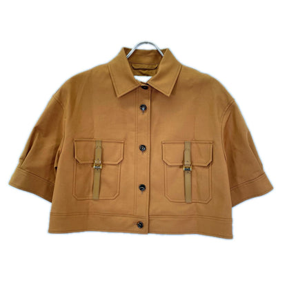 Max Mara マックスマーラ 24110411026 ブラウン giate コットンストレッチ ショートジャケット ジャケット