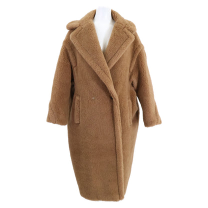 Max Mara マックスマーラ 【美品/国内正規】10161313600 キャメルｘシルク テディベア アイコン コート