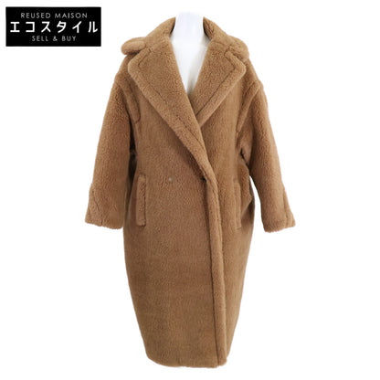 Max Mara マックスマーラ 【美品/国内正規】10161313600 キャメルｘシルク テディベア アイコン コート