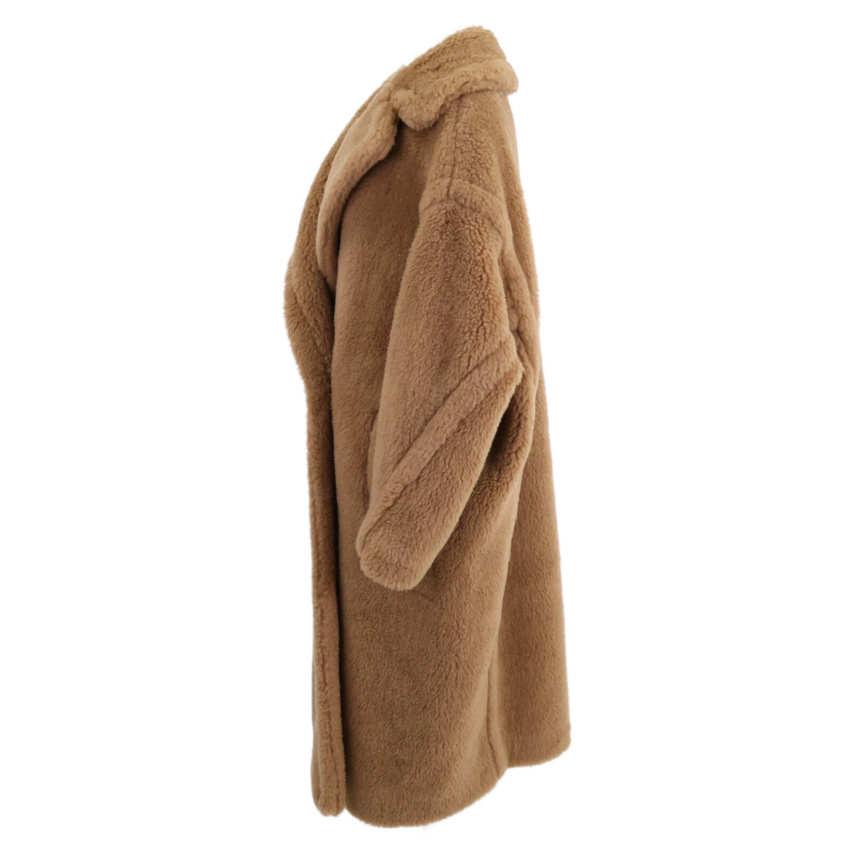 Max Mara マックスマーラ 【美品/国内正規】10161313600 キャメルｘシルク テディベア アイコン コート