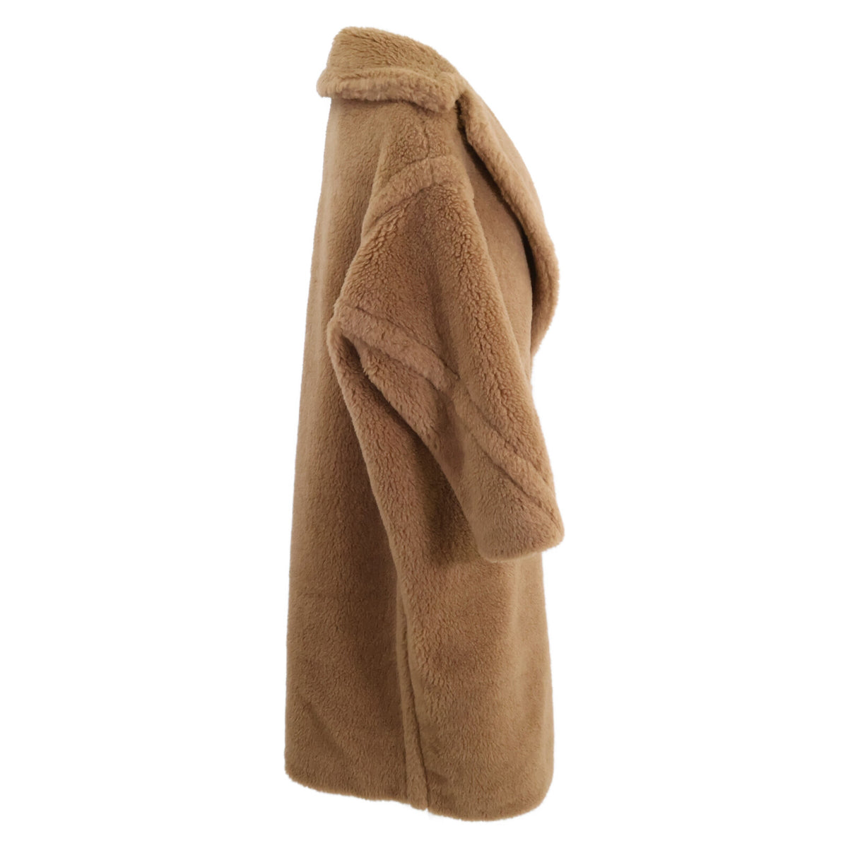 Max Mara マックスマーラ 【美品/国内正規】10161313600 キャメルｘシルク テディベア アイコン コート