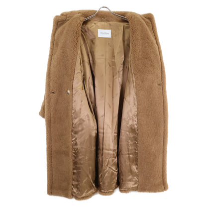 Max Mara マックスマーラ 【美品/国内正規】10161313600 キャメルｘシルク テディベア アイコン コート