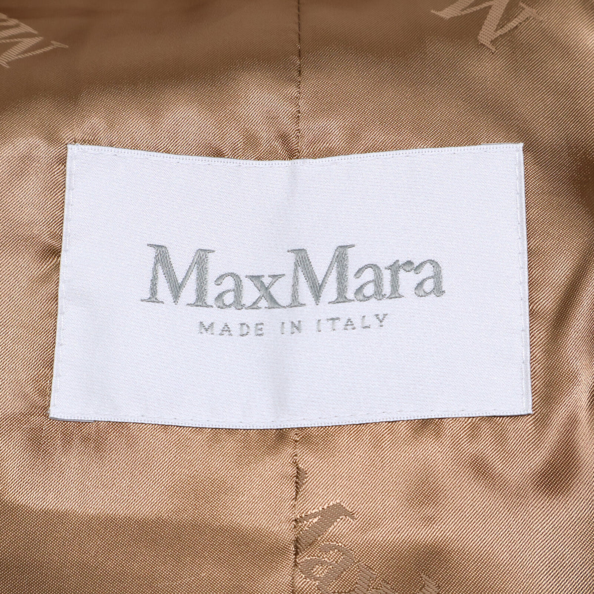 Max Mara マックスマーラ 【美品/国内正規】10161313600 キャメルｘシルク テディベア アイコン コート